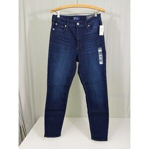 Gap 1969 Jeans Womens 10/30R High Rise Skinny Dark Wash Blue Regular